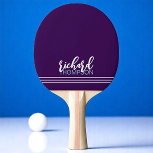 Raquette De Ping Pong Nom du joueur cool Violet