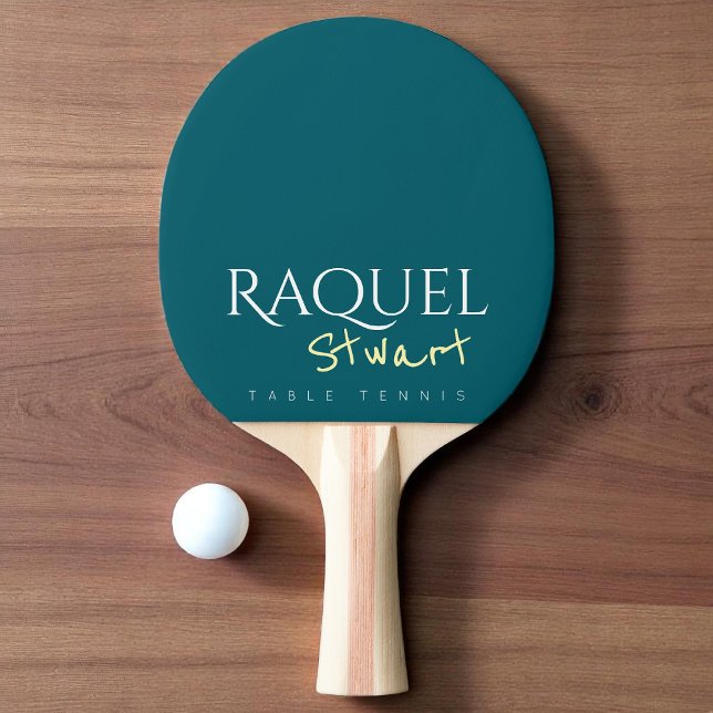 Raquette De Ping Pong Nom du joueur de tennis de table (Créateur téléchargé)