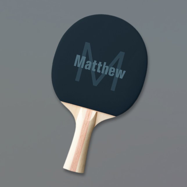 Raquette De Ping Pong Nom éditable moderne (Créateur téléchargé)