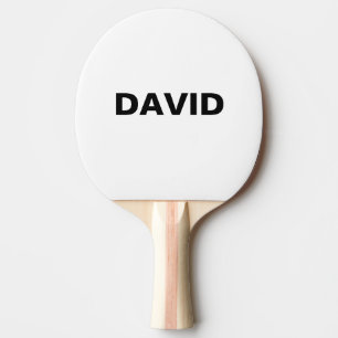 Raquette De Ping Pong Nom Ou Logo Personnalisé Minimaliste