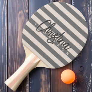 Raquette De Ping Pong Nom peint en rose château de sable Polo milieu du 