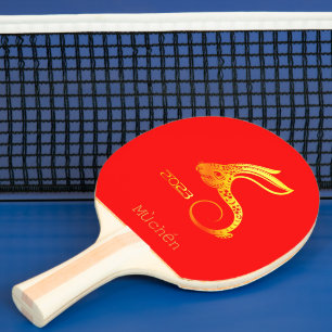 Raquette De Ping Pong Nom personnalisé 2023 Nouvel An lunaire chinois LA