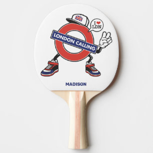 Raquette De Ping Pong Nom personnalisé Appel de Londres