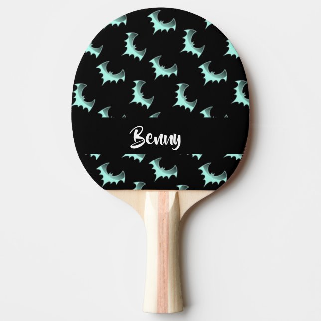 Raquette De Ping Pong Nom personnalisé Bats bleus (Devant)