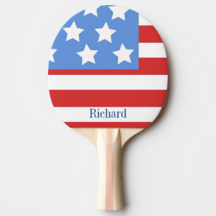 Raquette De Ping Pong Nom personnalisé de l'indicateur USA