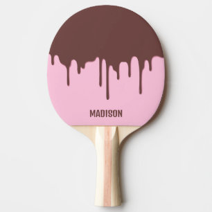 Raquette De Ping Pong Nom personnalisé Déchets de chocolat