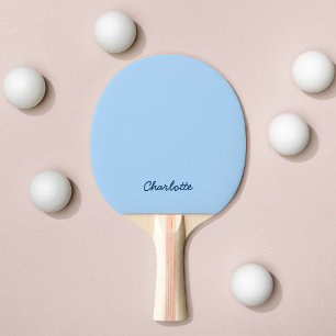 Raquette De Ping Pong Nom personnalisé en écriture manuscrite avec coule