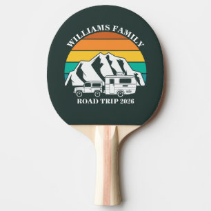 Raquette De Ping Pong nom personnalisé famille vacances montagne Voyage 