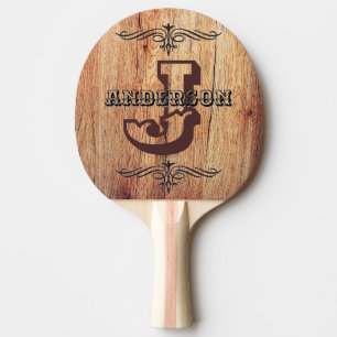 Raquette De Ping Pong Nom personnalisé, Rustique, Occidental, Tennis de