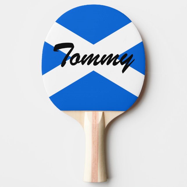 Raquette De Ping Pong Nom personnalisé Scottish Flag ppt (Devant)