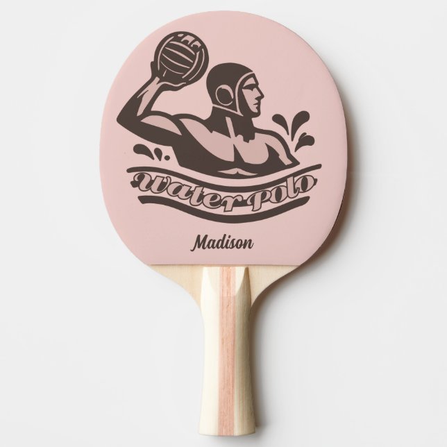 Raquette De Ping Pong Nom personnalisé Water Polo (Devant)