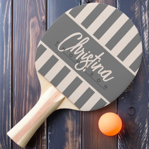 Raquette De Ping Pong Nom Rose Château de Sable Rayure Bonbon Polo Milie