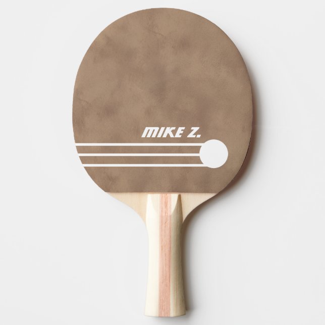 Raquette De Ping Pong Nom Sportif vieux marron (Devant)