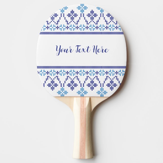 Raquette De Ping Pong Nordic Fair Isle Ping Pong Paddle (Devant)