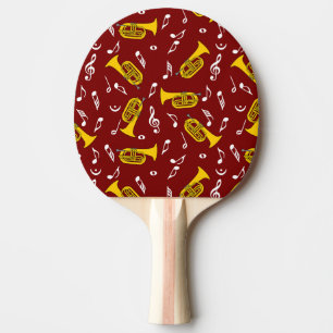 Raquette De Ping Pong *Notes de musique Baritone Marching