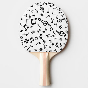 Raquette De Ping Pong Notes musicales