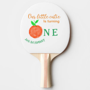 Raquette De Ping Pong Notre petite cuite orange un agrumes d'anniversair