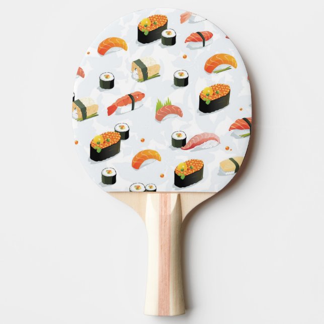 Raquette De Ping Pong Nourriture japonaise :Sushi Motif (Devant)
