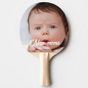 Raquette De Ping Pong Nouvelles mamans photo bébé personnalisée
