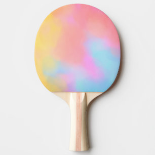 Raquette De Ping Pong nuage arc-en-ciel