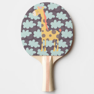 Raquette De Ping Pong Nuages et girafes