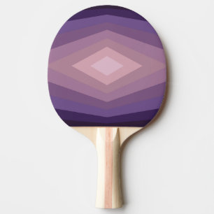 Raquette De Ping Pong Nuances D'Art Abstrait Géométrique Violet