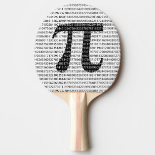 Raquette De Ping Pong Numéro noir d'origine pi jour symbole mathématique