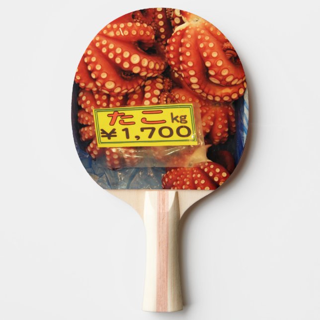 Raquette De Ping Pong Octopus Tako た こ marché de poisson Tsukiji, Tokyo, (Devant)