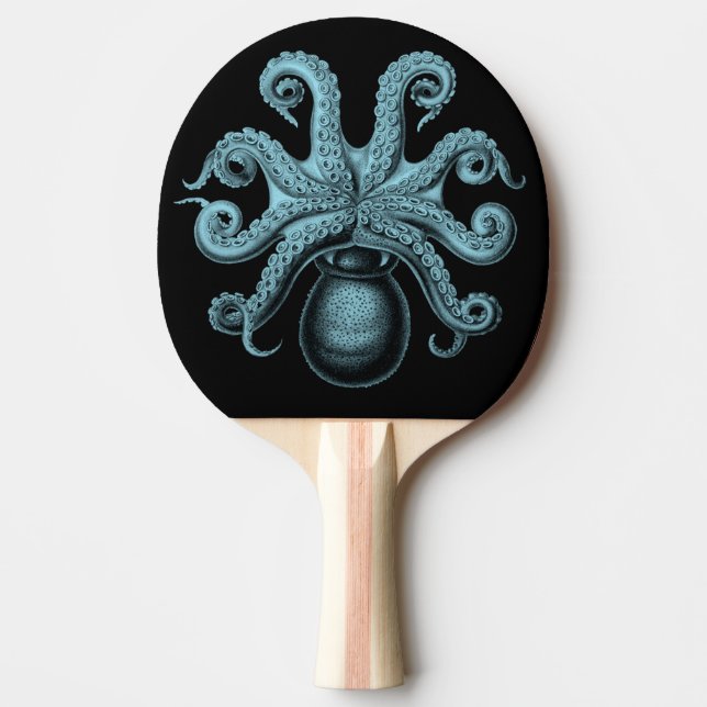 Raquette De Ping Pong Octopus turquoise sur Ping Pong Paddle (Devant)