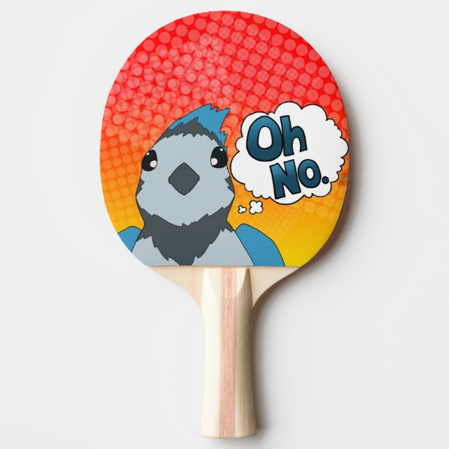 Raquette De Ping Pong Oh, pas d'oiseau (Devant)