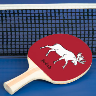 Raquette De Ping Pong Oie rouge et blanche