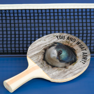 Raquette De Ping Pong Oiseau-chanteur avale en arbre massif