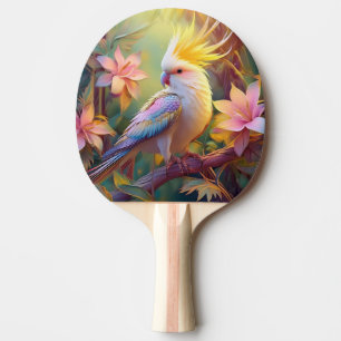 Raquette De Ping Pong Oiseau de fantaisie Perruche à aile iridescente