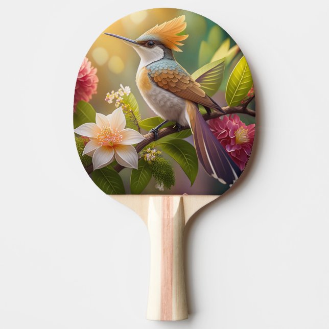 Raquette De Ping Pong Oiseau de miel doré Imaginaire (Devant)