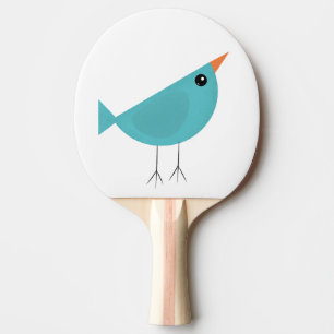Raquette De Ping Pong Oiseaux fantaisistes adorables, Art de la nature