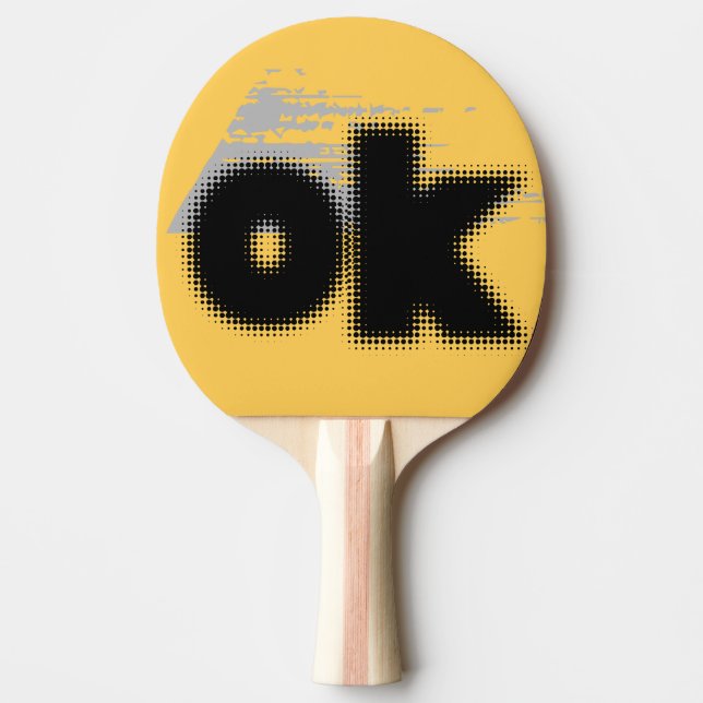 Raquette De Ping Pong "OK Vibes - Simple & Bold" (Devant)