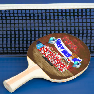 Raquette De Ping Pong Oliver La Loutre a 6 Ans ! Joyeux Anniversaire