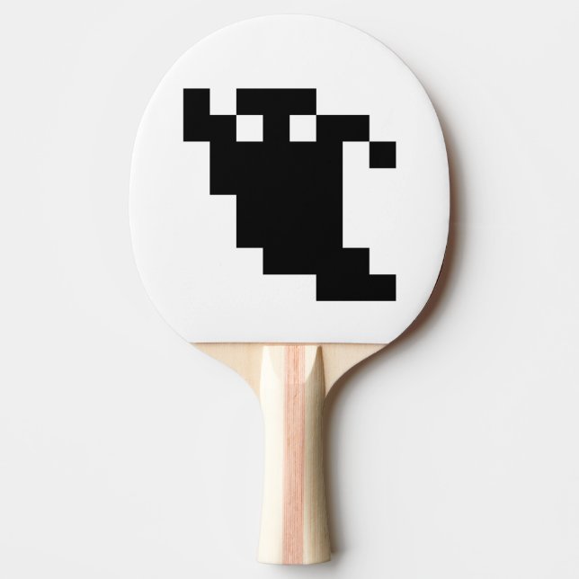 Raquette De Ping Pong Ombre fantôme de 8 bits Pixel (Devant)