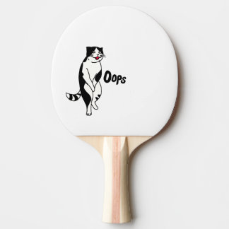 Raquette De Ping Pong Oops cat