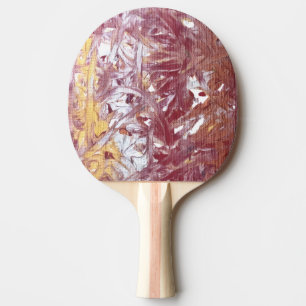 Raquette De Ping Pong Or, Argent, Rouge, Or Rose, Marbre Artwork