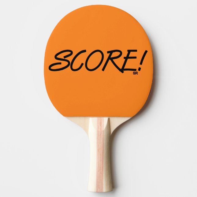 Raquette de ping pong orange Score (Devant)