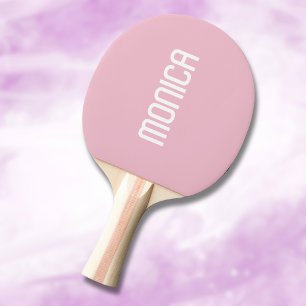 Raquette De Ping Pong Orchidée rose Nom moderne   Minimaliste tendance