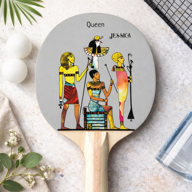 Raquette De Ping Pong Ornementation somptueuse des pharaons de l'Égypte  (Créateur téléchargé)