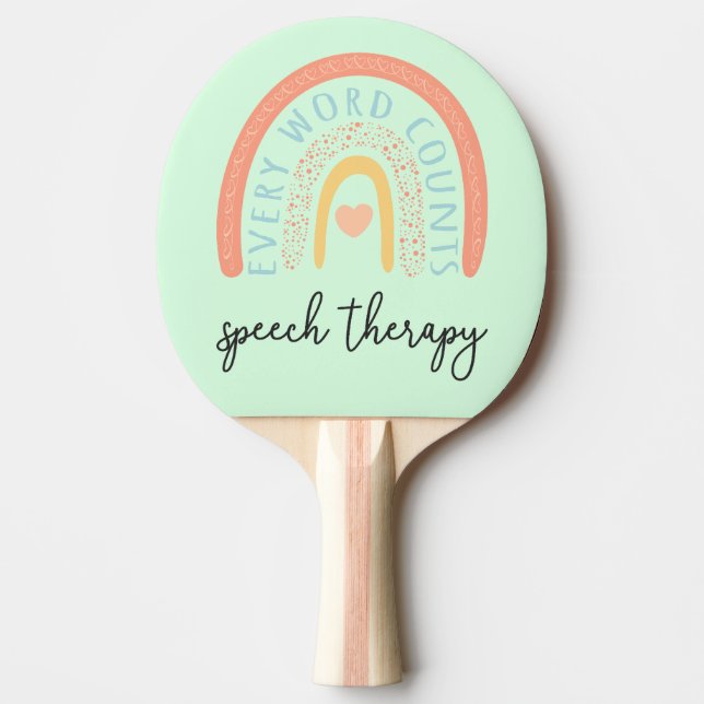 Raquette De Ping Pong Orthophonie II - Chaque Mot Compte (Devant)