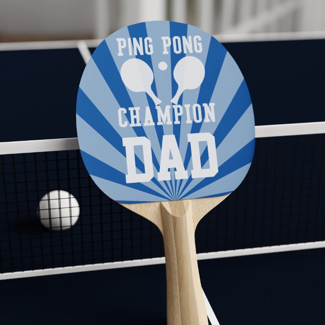 Raquette De Ping Pong Paddle champion de pong de ping bleu papa (Créateur téléchargé)