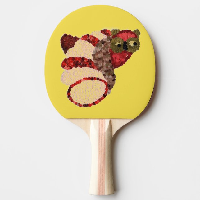 Raquette De Ping Pong Paddle de Chouette (Devant)