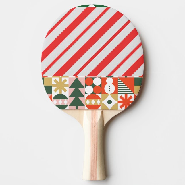 Raquette De Ping Pong Paddle de Noël Ping Pong (Devant)