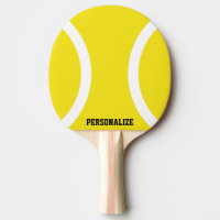 Paddle de ping-pong à balles jaunes pour ping-pong