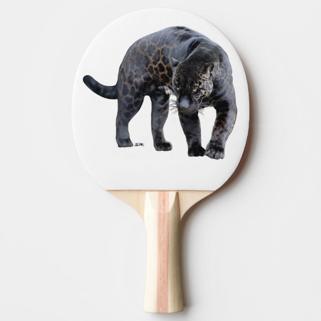 Raquette De Ping Pong Paddle de ping-pong blanc Jaguar Diablo (Devant)