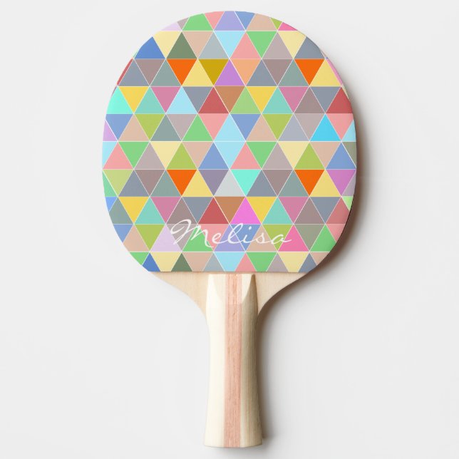 Raquette De Ping Pong Paddle de ping-pong d'art géométrique pour ping-po (Devant)